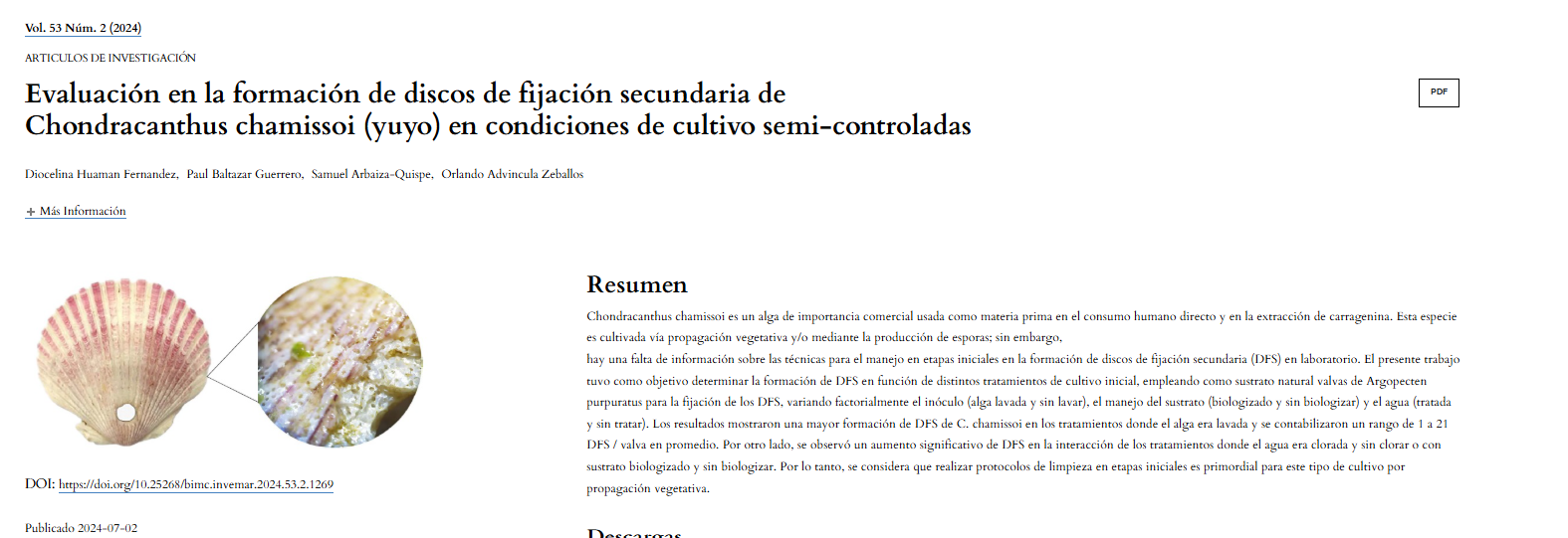 Laboratorio de Investigación en Cultivos Marinos
